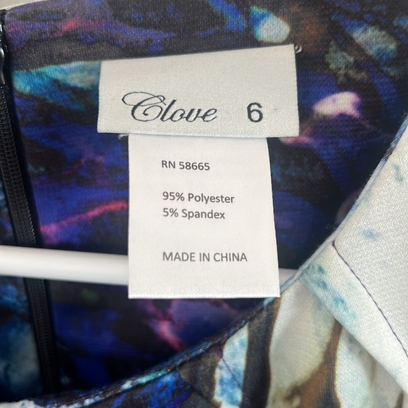 CLOVE Nordstrom Sheath Bodycon Sleeveless Knit Dress Zip Size 6 - Picture 4 of 8